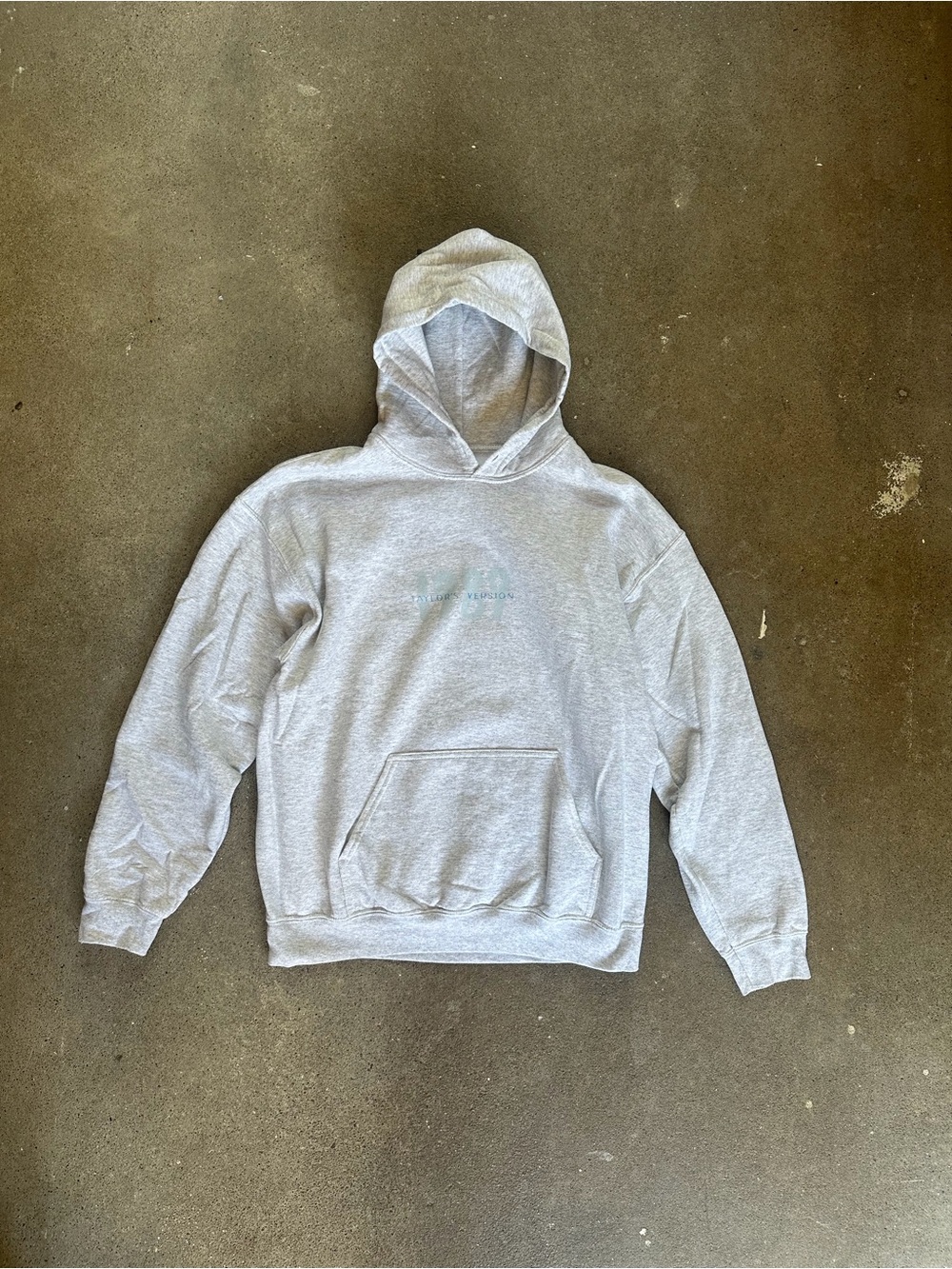 Taylor Swift 1989 “Taylors Version" Hoodie in Grey & Blue Women’s Size Large